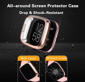 img 2 attached to Wepro Screen Protector Case Compatible With Fitbit Versa 2 Smartwatch