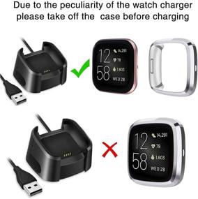 img 1 attached to Защитный чехол Wepro для экрана, совместимый с умными часами Fitbit Versa 2