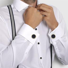 img 3 attached to 💼 HAWSON Wedding Business Cufflinks for Tuxedo
