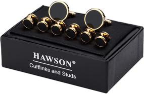 img 1 attached to 💼 HAWSON Wedding Business Cufflinks for Tuxedo