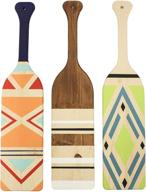 🪵 brown wood paddles for arts, crafts, sorority, fraternity & home decorating - set of 4, walnut hollow logo