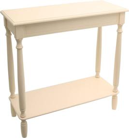 img 3 attached to 🪑 Antique White Décor Therapy Console Table - Dimensions: 28.25" W x 11.8" D x 28.25" H
