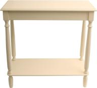 🪑 antique white décor therapy console table - dimensions: 28.25" w x 11.8" d x 28.25" h logo