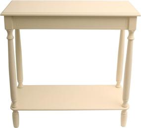 img 4 attached to 🪑 Antique White Décor Therapy Console Table - Dimensions: 28.25" W x 11.8" D x 28.25" H