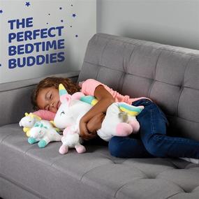 img 1 attached to 🦄 Plush Unicorn Pillow with Zippered Pouch & 3 Little Plush Baby Unicorns - Soft Stuffed Animal Playset from the Plushlings Collection