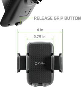 img 1 attached to 📱 Cellet Universal Dashboard Phone Mount: 360-Degree Rotation Holder for Apple iPhone 12, Samsung Galaxy S20, and More