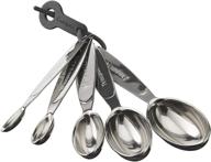 cuisipro stainless steel measuring spoon set: perfect for precise measurements with odd sizes logo