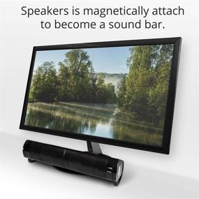 img 1 attached to 🔊 Enhance Your PC Audio Experience with the PC USB Powered Monitor Speaker Sound Bar: CL-SPK20037