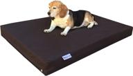 🐶 dogbed4less ultimate memory foam dog bed: orthopedic joint relief, waterproof liner, durable nylon cover - perfect for small to extra large dogs. bonus second pet bed case included! logo