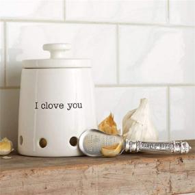 img 2 attached to Mud Pie Ceramic Garlic Storage Set