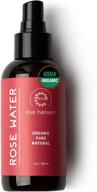 🌹 eve hansen organic rose water spray - moroccan rosewater toner and makeup setting spray - refreshing face mist for day and night - cruelty-free, alcohol-free - 4 oz size logo