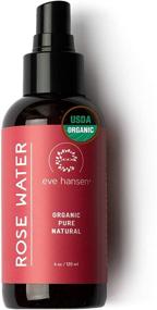 img 4 attached to 🌹 Eve Hansen Organic Rose Water Spray - Moroccan Rosewater Toner and Makeup Setting Spray - Refreshing Face Mist for Day and Night - Cruelty-Free, Alcohol-Free - 4 oz Size