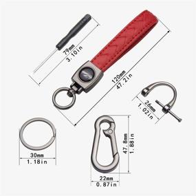 img 1 attached to 🔑 Crafted TANGSEN Keychain: Men's Accessory with Fingerprint-Resistant Coating