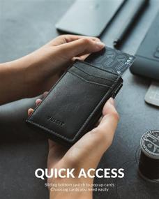 img 3 attached to 🔒 Enhance Security with VULKIT Holder Leather Wallet Protection