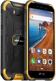 img 4 attached to 📱 Ulefone Armor X6 (2020) - Rugged Unlocked Smartphone, IP68 Waterproof Cell Phone, 5.0 inch Display, Android 9.0, 2GB+16GB, 4000mAh Battery, Global 3G Dual SIM, LED Light, Face ID, Compass + GPS, Shockproof (Orange)