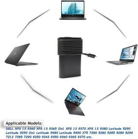 img 3 attached to Dell 65W Type-C AC Power Adapter: Compatible with Latitude, XPS 12/13 Series