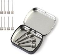 🔵 efficient ball pump inflation needles: miracol 12 pack with tin container storage box - us standard replacement needles логотип