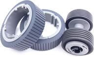 🔄 oklili pa03670-0001 pa03670-0002 consumable kit: pick roller + brake roller pickup roller compatible with fujitsu fi-7160 fi-7260 fi-7140 fi-7240 fi-7180 fi-7280 fi-7300nx logo