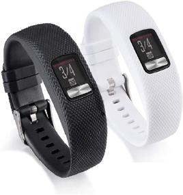 img 4 attached to Регулируемые ремешки для запястья для трекера Garmin vivofit 4 - Weinisite