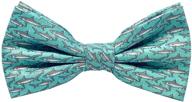 🦈 tasty tie brother shark bowtie: convenient & secure clip-on with matching father necktie option logo