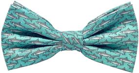 img 4 attached to 🦈 Tasty Tie Brother Shark Bowtie: Convenient & Secure Clip-On with Matching Father Necktie Option