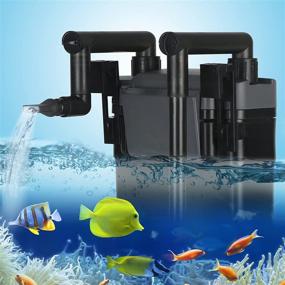 img 3 attached to 🐠 Efficient TARARIUM 20-55 Gallon Aquarium Filter: Hang-On-Back & Canister Fish Tank Filters with Water Pump, Waterfall & Gal Water Filtration System