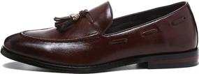 img 3 attached to 👞 Stylish Leoed Formal Tassels Decorative Loafers for a Sophisticated Look