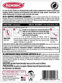 img 3 attached to 🔧 Roebic K-57-Q-4, 32 oz, K-57 Septic System Treatment, 32-Ounce, Fl Oz - Septic System Treatment by Roebic Laboratories