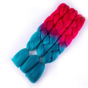 img 4 attached to Braiding Fashion Crochet Extensions Synthetic