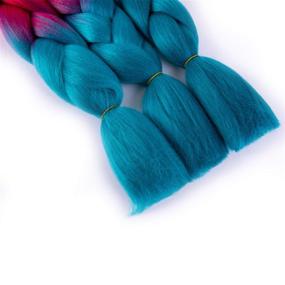 img 1 attached to Braiding Fashion Crochet Extensions Synthetic