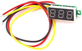 img 3 attached to 📏 ZkeeShop 5Pcs Mini Digital Voltmeter Mini 0.28 inch 3-Wire DC 0-100V Voltage Gauge Tester LED Display Reverse Protection Function (Red) for Enhanced SEO