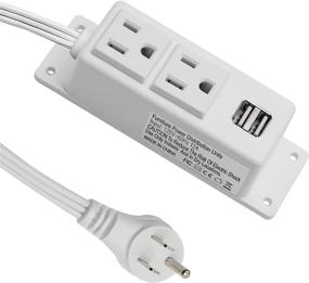 img 4 attached to BTU Extension Mountable Workbench Nightstand Power Strips & Surge Protectors
