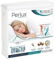 top-quality perlux king size tencel 100% waterproof mattress protector - vinyl free, ultimate bed protection logo