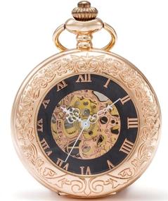 img 4 attached to SEWOR Gentleman Magnifier Skeleton Mechanical Watch with Enhanced SEO