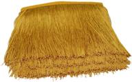 👗 mangocore 10yard/lot 15cm long gold lace trim tassel fringe trimming: polyester accessories for diy latin dress, stage clothes logo