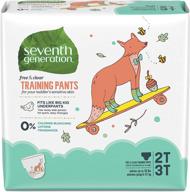 👶 seventh generation free & clear size 2t/3t potty training pants, 35 lbs, 4 pack logo