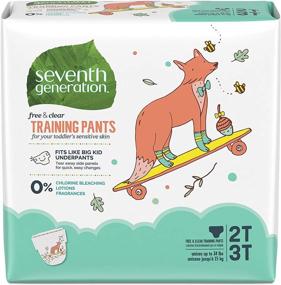 img 4 attached to 👶 Seventh Generation Free & Clear Size 2T/3T Potty Training Pants, 35 lbs, 4 Pack