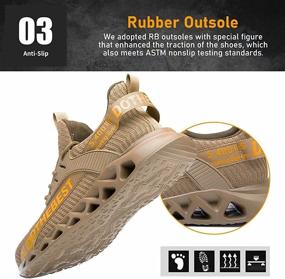 img 1 attached to 👞 Durable and Comfortable Lightweight Industrial Construction Shoes for Men: Safety and Workwear