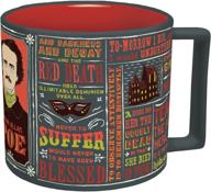 ☕ edgar allan poe quote coffee mug - provoking famous writings and musings - complete with gift box - by the unemployed philosophers guild logo