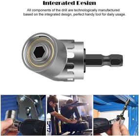 img 2 attached to 🔧 Versatile 7mm-19mm Ratchet Universal Socket Metric Wrench Power Drill Set with 105 Degree Right Angle Extension and Magnetic Bit Attachment