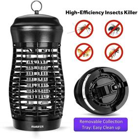 img 1 attached to AMUFER Bug Zapper: High Voltage Electric Pest Zapper with 🦟 15W Lamp Bulb - Effective Mosquito Killer for Outdoor and Indoor Use
