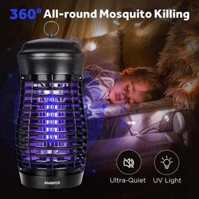 img 3 attached to AMUFER Bug Zapper: High Voltage Electric Pest Zapper with 🦟 15W Lamp Bulb - Effective Mosquito Killer for Outdoor and Indoor Use