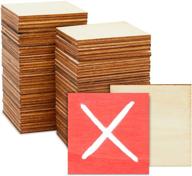 juvale 2x2 unfinished wood squares: versatile cutout tiles (60 pack) logo