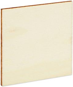 img 1 attached to Juvale 2x2 Unfinished Wood Squares: Versatile Cutout Tiles (60 Pack)