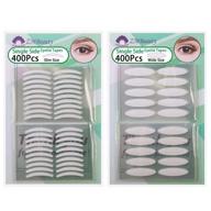 👁️ 2 packs natural invisible single-sided eyelid tapes stickers, medical grade fiber eyelid strips, instant eye lid lift without surgery, ideal for hooded, droopy, uneven, and mono-eyelids logo