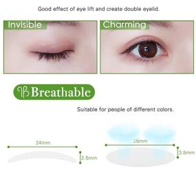 img 3 attached to 👁️ 2 Packs Natural Invisible Single-Sided Eyelid Tapes Stickers, Medical Grade Fiber Eyelid Strips, Instant Eye Lid Lift Without Surgery, Ideal for Hooded, Droopy, Uneven, and Mono-eyelids