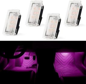 img 4 attached to CHCSHH Tesla Model 3/Y/X/S Ultra-Bright Interior LED Lights Bulbs Kit Accessories