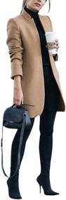 img 4 attached to Kwoki Womens Overcoat Outwear 0181 Khaki XS