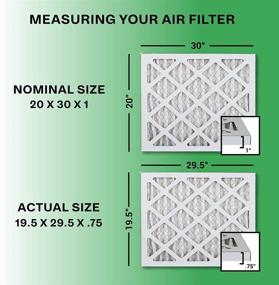 img 3 attached to 💨 Enhance Indoor Air Quality with FilterBuy 20X30X1 Pleated Furnace Filters