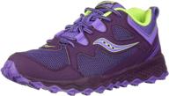 👟 saucony peregrine shield purple girls' sneaker - optimized shoes for enhanced performance logo